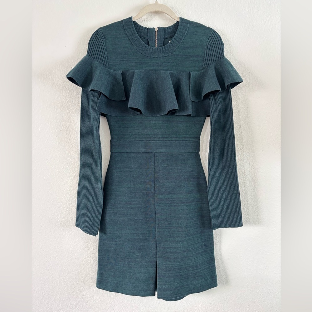 Apiece Apart Ruffle Knit Midi Length Dress Like New